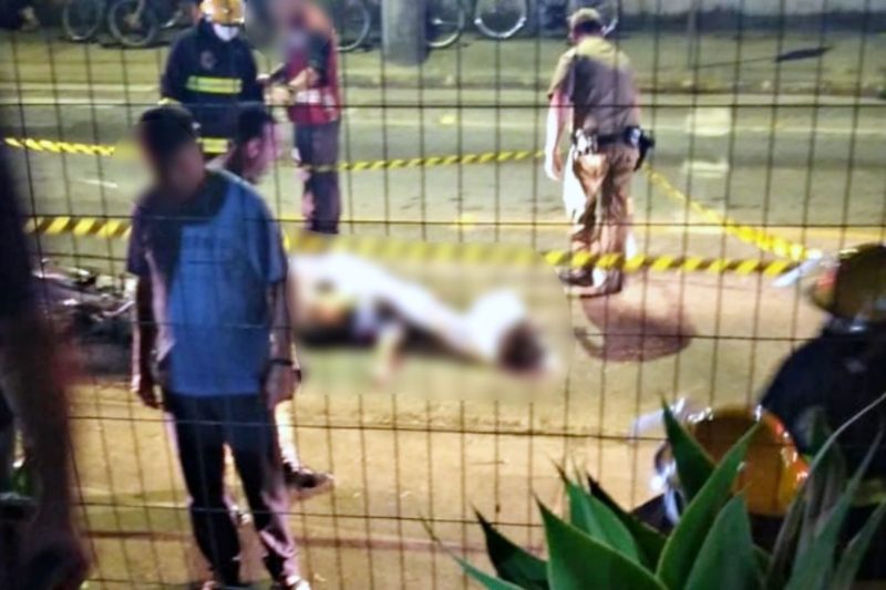 V&iacute;tima tinha 23 anos e morreu no local &mdash; Foto: Internet/ND