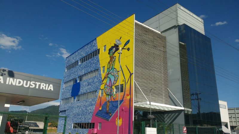 Obra em grafite faz parte de um conjunto de esculturas no Parque da Inova&ccedil;&atilde;o. – Foto: Divulga&ccedil;&atilde;o/Ronaldo Correa