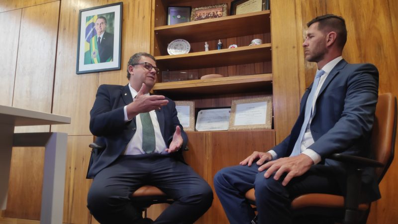 Deputado Coronel Armando e Paulo Muller em entrevista exclusiva para o Grupo ND