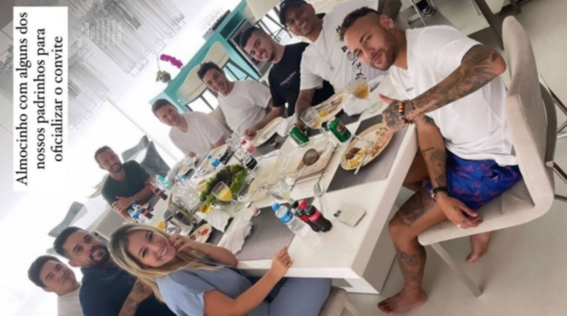 Neymar ao lado dos amigos – Foto: Instagram/ND