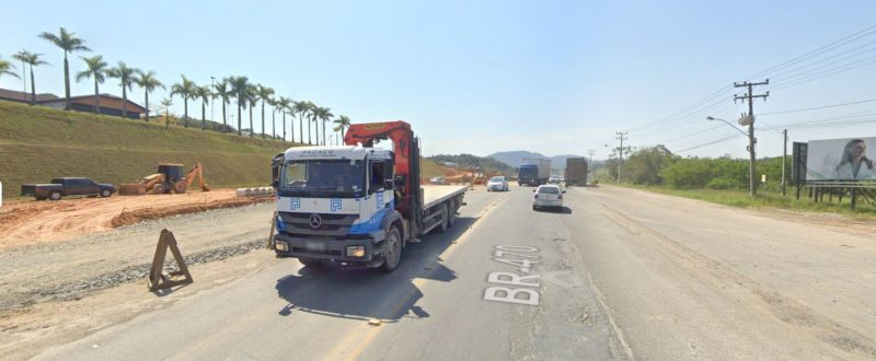 Trecho da BR-470 em Blumenau onde trânsito será interditado