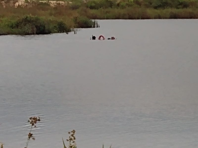 Homem foi encontrado na manha desta quarta-feira (29) sem vida na lagoa &#8211; Foto: Divulgação/CBM/ND