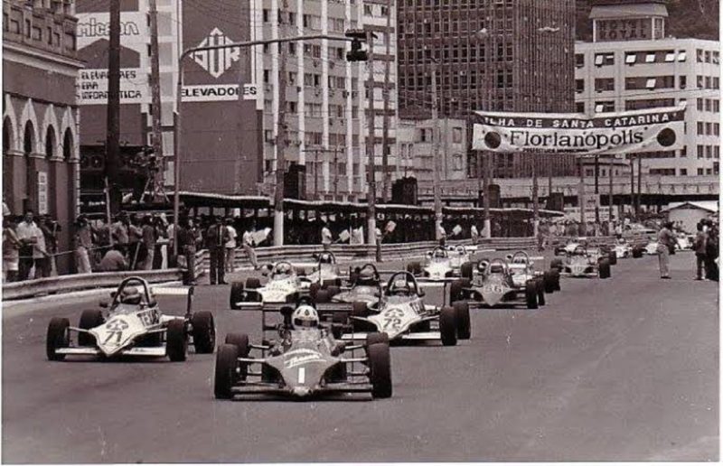 Em 1989, a F&oacute;rmula Ford invadiu Florian&oacute;polis – Foto: Blog do Sanco/ND