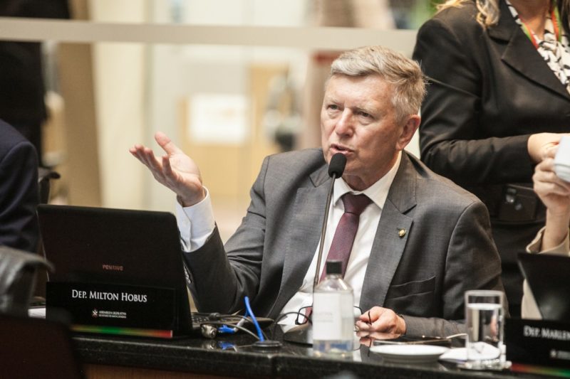 Hobus votou com o governo, mas acredita em problemas nos pr&oacute;ximos dois, ou tr&ecirc;s anos por causa dos aumentos diferenciados – Foto: Jeferson Baldo/Ag&ecirc;ncia AL/ND