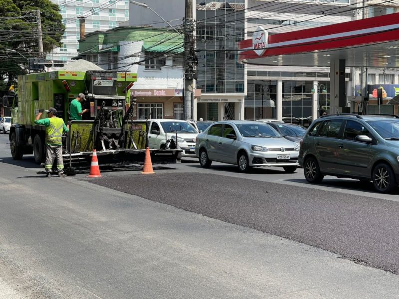 Prefeitura anunciou que as obras de requalifica&ccedil;&atilde;o da 7 de setembro est&atilde;o no fim – Foto: Divulga&ccedil;&atilde;o/Prefeitura de Blumenau