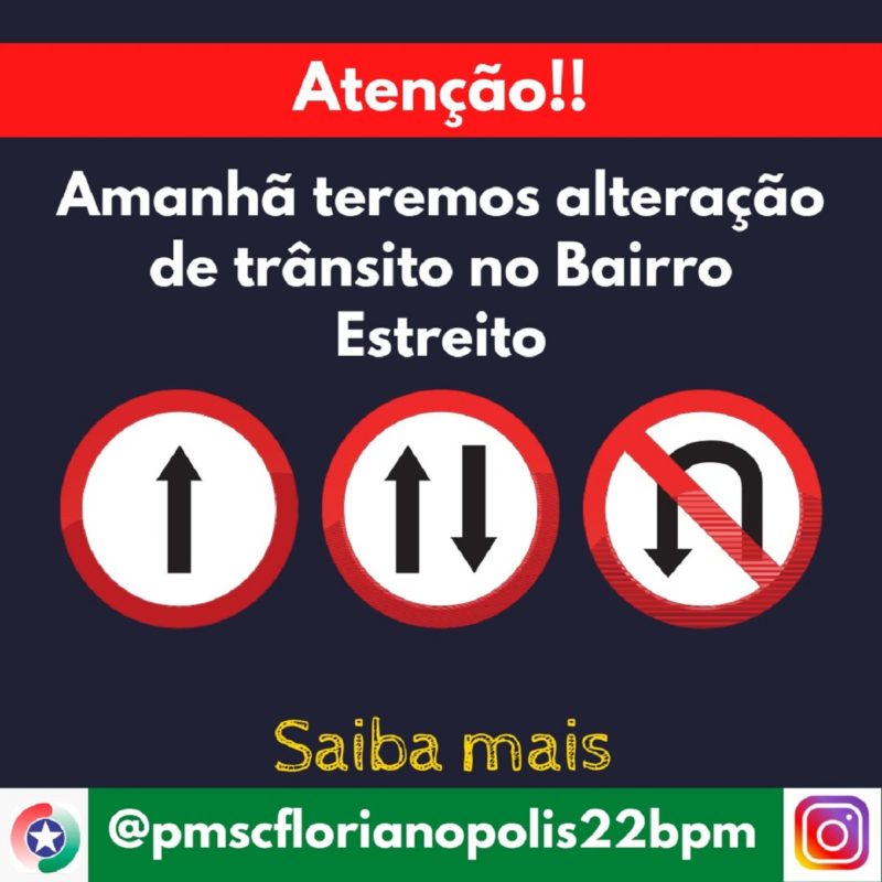 Altera&ccedil;&atilde;o no tr&acirc;nsito no bairro Estreito, em Florian&oacute;polis para o Buteco do Gusttavo Lima – Foto: PMSC/Divulga&ccedil;&atilde;o