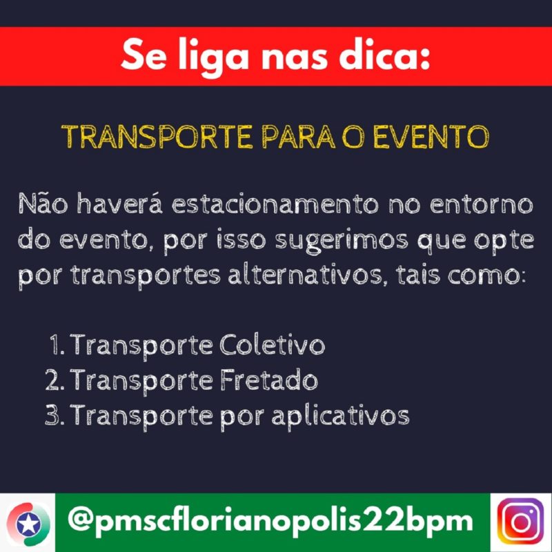 Transporte show Gusttavo Lima – Foto: PMSC/Divulga&ccedil;&atilde;o