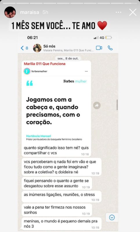 Recado de Marilia Mendon&ccedil;a a Mara&iacute;sa – Foto: Reprodu&ccedil;&atilde;o/ Youtube2