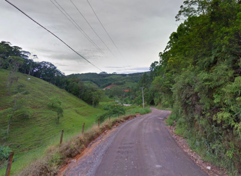 SC-281, na Grande Florianópolis, será pavimentada &#8211; Foto: Google Street View/Reprodução/ND