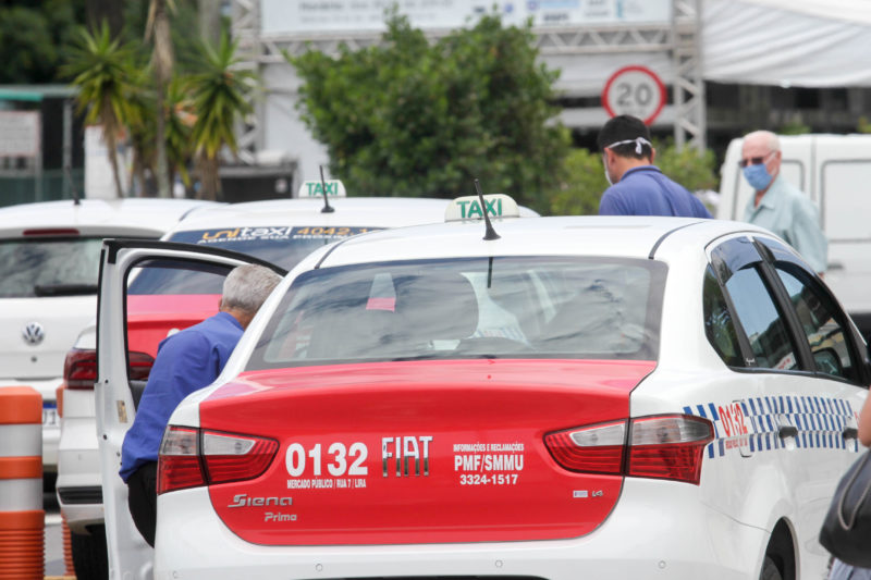 T&aacute;xi em Florian&oacute;polis – Foto: Leo Munhoz/ND