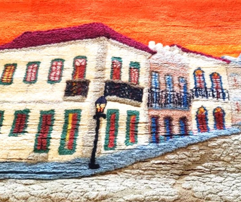 Tape&ccedil;aria de Almir Tirelli que estava exposta no antigo terminal do aeroporto Herc&iacute;lio Luz – Foto: Divulga&ccedil;&atilde;o/FCC/ND