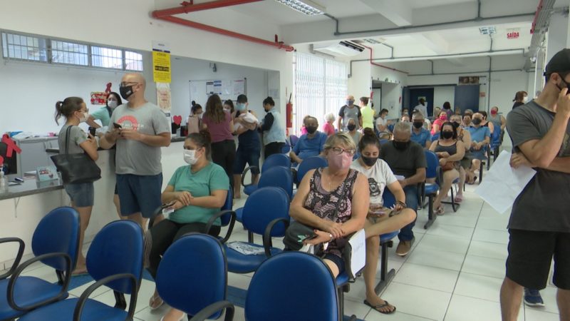 UBSF do Bucarein &eacute; &uacute;nico local de vacina&ccedil;&atilde;o em Joinville durante o recesso – Foto: Adriano Mendes/NDTV
