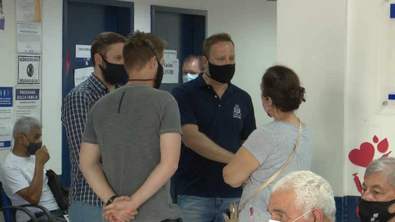 Adriano Silva esteve na unidade nesta quarta (29) – Foto: Adriano Mendes/NDTV