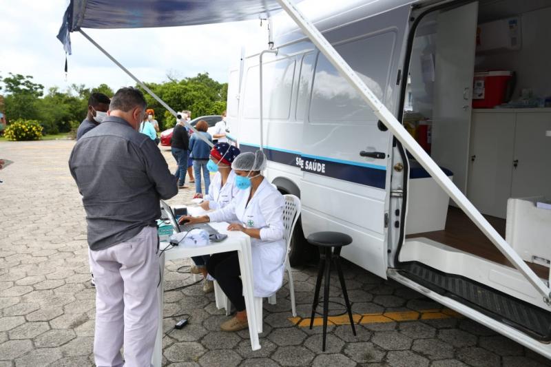 Vacina&ccedil;&atilde;o m&oacute;vel segue neste domingo, em Florian&oacute;polis – Foto: Leonardo Sousa/PMF/Divulga&ccedil;&atilde;o/ND
