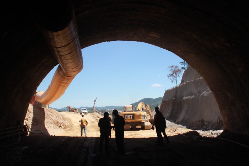 Construção de túnel na BR-101 em Santa Catarina – Foto: Dnit/Divulgação/ND