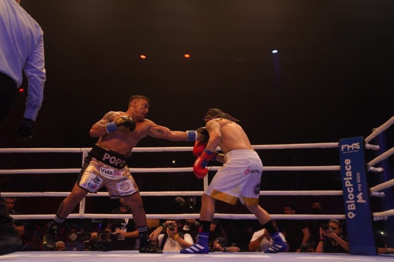 Pop&oacute; mostrou no Fight Music Show porque &eacute; tetracampe&atilde;o mundial de boxe – Foto: Fight Music/Reprodu&ccedil;&atilde;o
