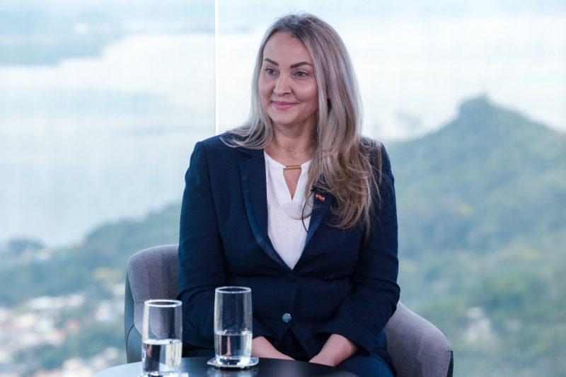 Daniela Reinehr diz que pretende concorrer ao cargo de deputada federal nas Elei&ccedil;&otilde;es de 2022. – Foto: Mauricio Vieira/Secom/ND