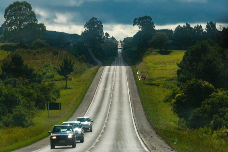 Trecho da BR-282 em Campos Novos – Foto: Julio Cavalheiro/Divulga&ccedil;&atilde;o/ND