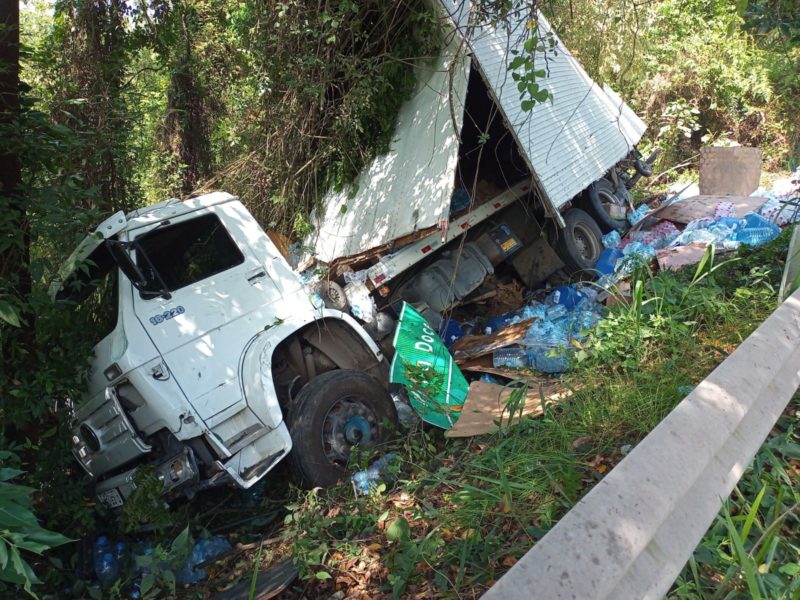 Acidente ocorreu na manhã desta terça-feira (18) em Pouso Redondo – Foto: CBMSC/Divulgação/ND