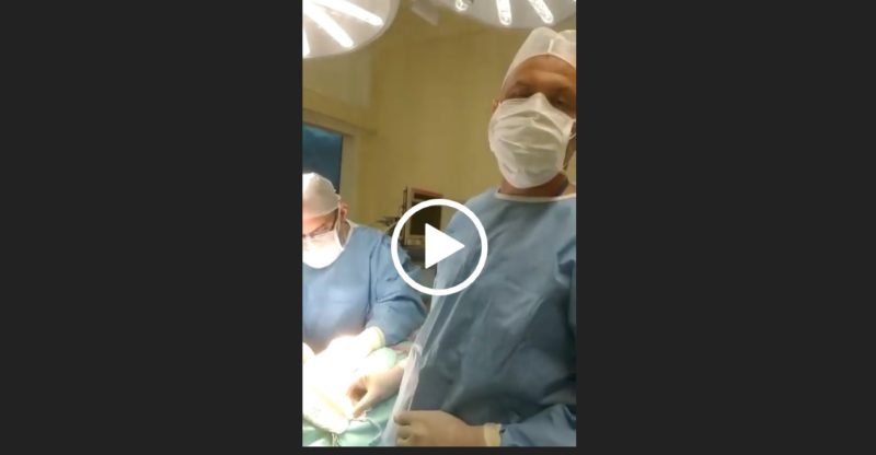 médico faz apelo durante cirurgia de vítima de acidente na BR-470