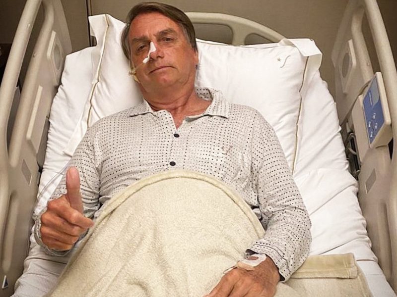 Presidente Jair Bolsonaro divulga foto internado em hospital – Foto: Reprodu&ccedil;&atilde;o/ND