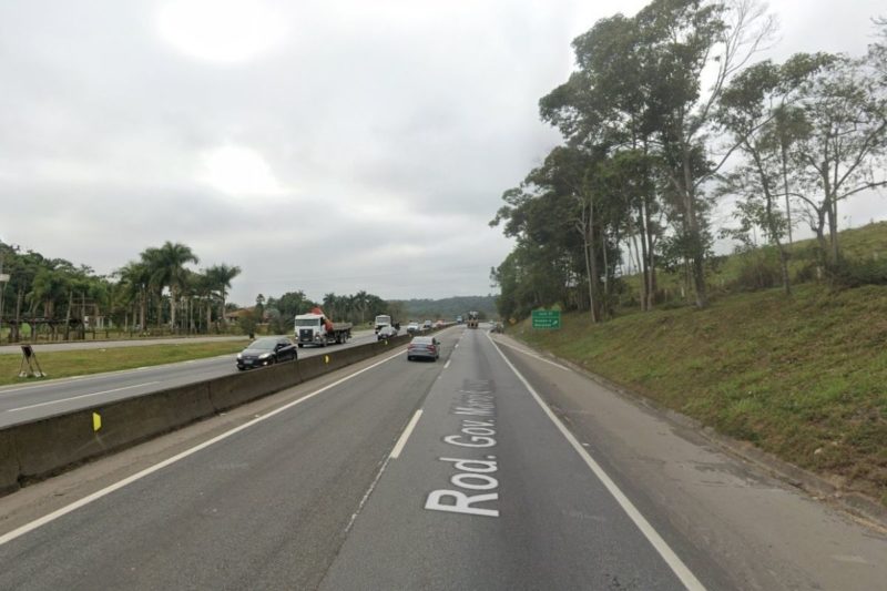 Trânsito será interrompido na BR-101, em Araquari &#8211; Foto: Arteris Litoral Sul/Divulgação