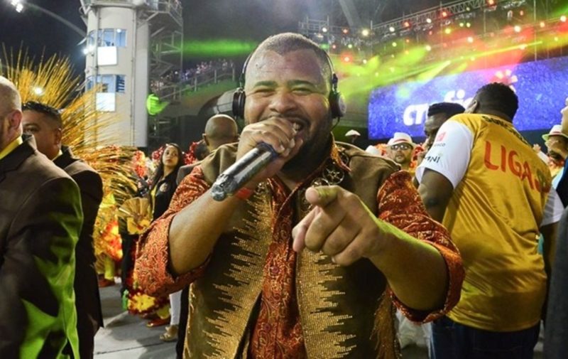 Bruno Ribas, intérprete de samba-enredo, do Rio de Janeiro &#8211; Foto: Reprodução Sasp/ND