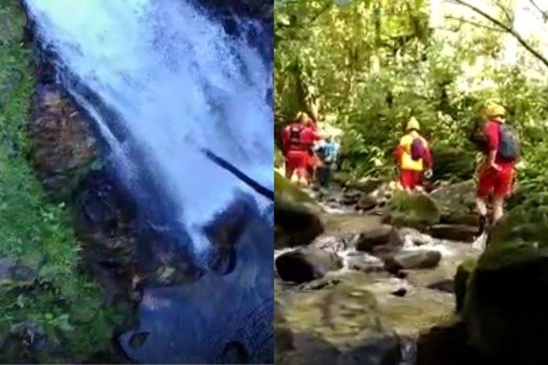 Resgate do corpo de Let&iacute;cia Budal levou mais de dez horas – Foto: GRM/Divulga&ccedil;&atilde;o