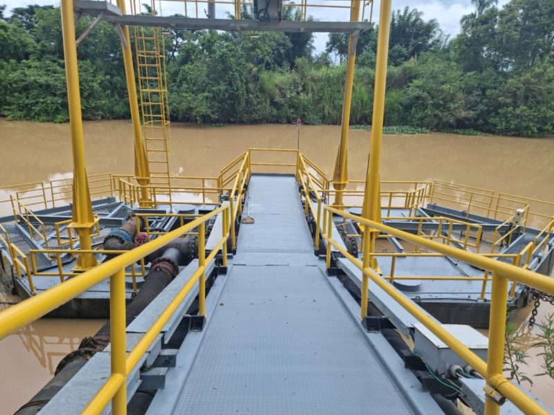 Alta turbidez do rio pode causar falta de &aacute;gua em Itaja&iacute; e Navegantes – Foto: Semasa/Divulga&ccedil;&atilde;o