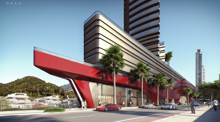 Fachada &eacute; inspirada em iates luxuosos – Foto: Pasqualotto&amp;GT/Divulga&ccedil;&atilde;o