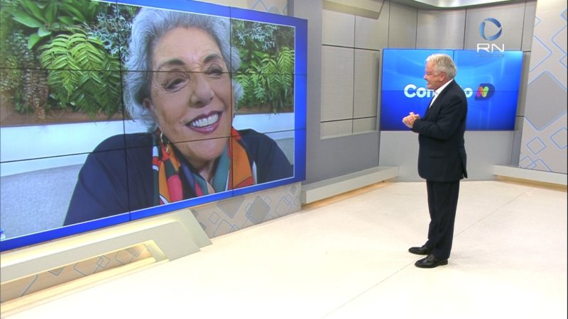 Leda Nagle faz sucesso falando sobre temas variados na internet; nesta ter&ccedil;a a jornalista estar&aacute; com Paulo Alceu no Conex&atilde;o ND – Foto: Reprodu&ccedil;&atilde;o/NDTV
