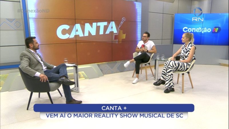 M&uacute;sicos do reality Canta+ ser&atilde;o acompanhados pelo diretor musical Gui Tonial e pela vocalista Manoela Balan – Foto: Reprodu&ccedil;&atilde;o/Conex&atilde;o ND/NDTV