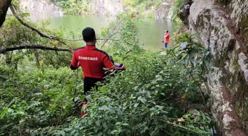 Jovem desapareceu quando foi nadar no meio do lago, diz Corpo de Bombeiros – Foto: VITOR MIRANDA/NDTV