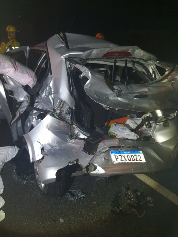 Menina tinha 12 anos e morreu em acidente de carro – Foto: Divulga&ccedil;&atilde;o/Bombeiros/ND