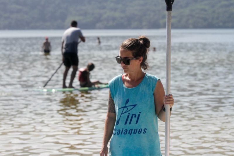 Elisa disse que movimento dobra nos finais de semana na Lagoa do Peri – Foto: Leo Munhoz/ND