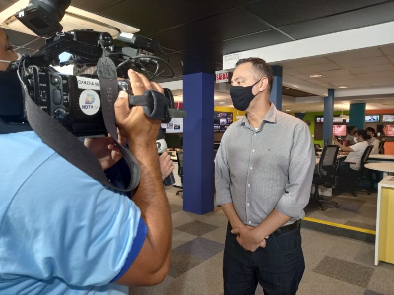 Presidente Cleverson Vieira concedeu entrevista ao Grupo ND – Foto: Rodrigo Lima