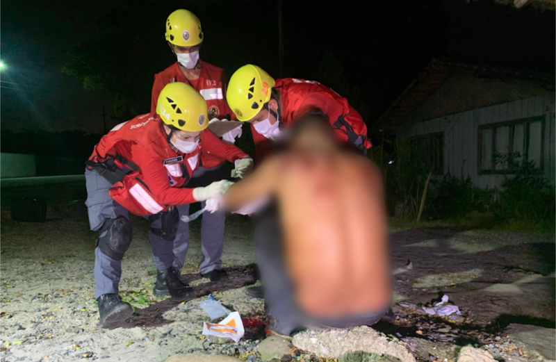 Agress&atilde;o aconteceu na noite de domingo (23), na zona Norte da cidade – Foto: Ricardo Alves/NDTV