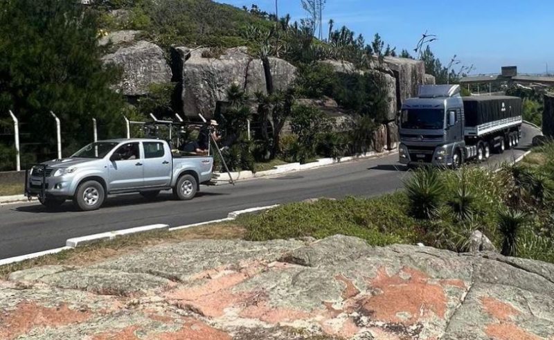 Grava&ccedil;&atilde;o do novo comercial da Volkswagen em Laguna – Foto: Portal Agora Laguna/Divulga&ccedil;&atilde;o