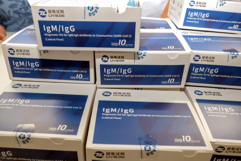 O testes r&aacute;pidos est&atilde;o com em falta em v&aacute;rias cidades de SC – Foto: PCA/Divulga&ccedil;&atilde;o/ND