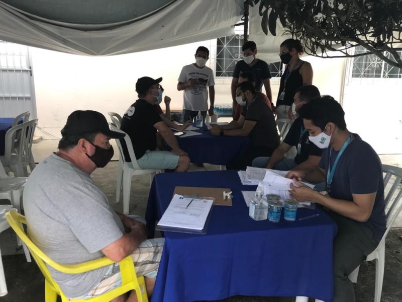 A CASAN montou um Centro de Opera&ccedil;&otilde;es na Servid&atilde;o para oferecer apoio social, psicol&oacute;gico, m&eacute;dico e alimenta&ccedil;&atilde;o &agrave; popula&ccedil;&atilde;o nas primeiras horas ap&oacute;s o rompimento – Foto: Divulga&ccedil;&atilde;o