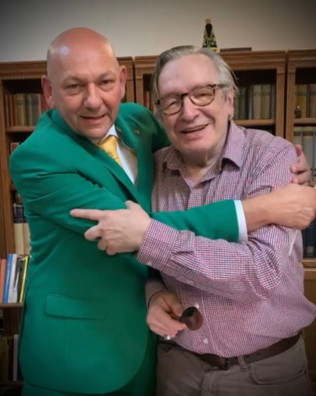 Luciano Hang e Olavo de Carvalho – Foto: Divulga&ccedil;&atilde;o/ND