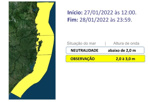 Mar agitado e ressaca na costa catarinense &#8211; Foto: DCSC/Divulgação/ND