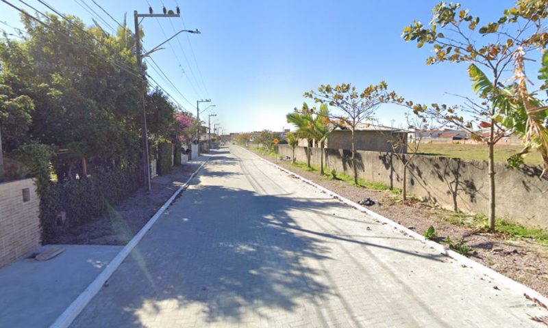 Homic&iacute;dio ocorreu na rua Jo&atilde;o Martins de Souza, no bairro Pachecos, em Palho&ccedil;a – Foto: Reprodu&ccedil;&atilde;o/Google Street View/ND