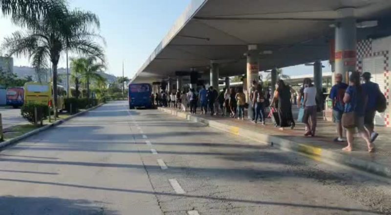 Transporte coletivo de Florian&oacute;polis foi paralisado na manh&atilde; desta quarta-feira (26) – Foto: Guarda Municipal/Divulga&ccedil;&atilde;o/ND