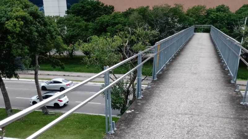 Passarela de pedestres &eacute; alvo de furtos em Florian&oacute;polis; veja o v&iacute;deo – Foto: Divulga&ccedil;&atilde;o/ND