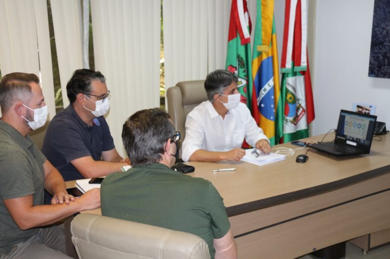 Reunião ocorreu nesta terça-feira (11). &#8211; Foto: Prefeitura de Concórdia/Divulgação/ND