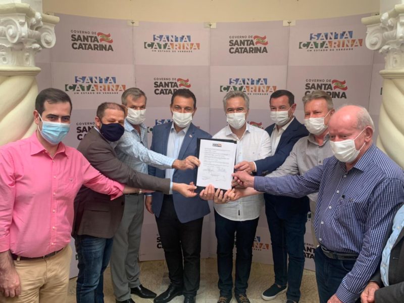 Assinatura do conv&ecirc;nio ocorreu nesta semana. – Foto: Prefeitura de Xanxer&ecirc;/Divulga&ccedil;&atilde;o/ND