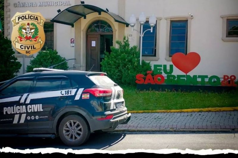 Pol&iacute;cia Civil investiga pr&aacute;tica de rachadinha na C&acirc;mara de S&atilde;o Bento do Sul – Foto: PC/Divulga&ccedil;&atilde;o
