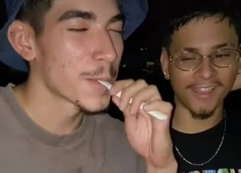 Jovem fumou teste de gravidez da irm&atilde; por engano – Foto: Reprodu&ccedil;&atilde;o/ Tik tok asmineealanizz1