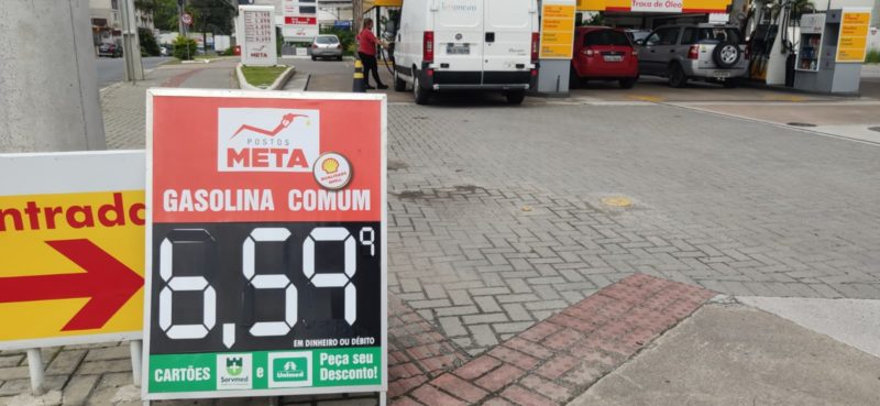 Aumento na gasolina já é sentido em Blumenau